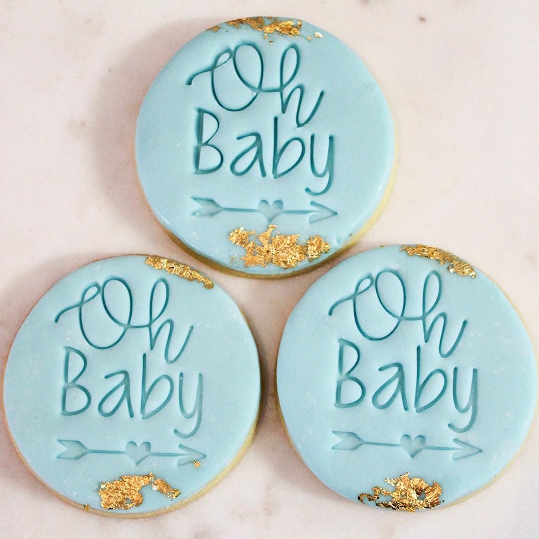 Baby Cookie Stamp.Fondant Stamp Details about   He or She Cookie Stamp baby shower Oh baby.
