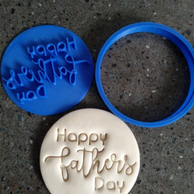 Happy Fathers Day Cookie Fondant Embosser Stamp and Cutter