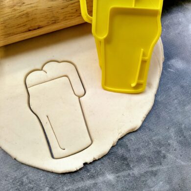 Beer Pint Nonic Glass Cookie Cutter & Fondant Stamp