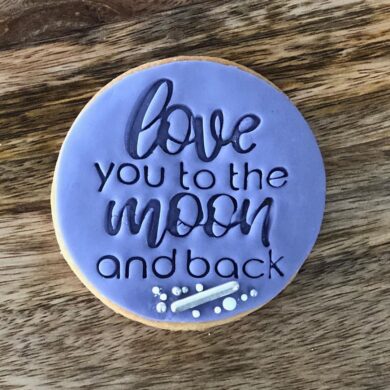 Love you to the Moon and Back Cookie Fondant Stamp and Cutter