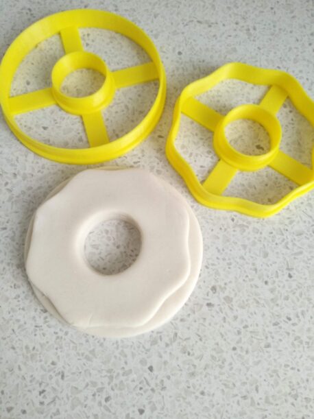 Doughnut Shaped Cookie Fondant Embosser Stamp and Cutter