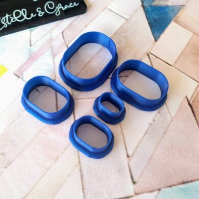 Boxy Oval Polymer Clay Cutters