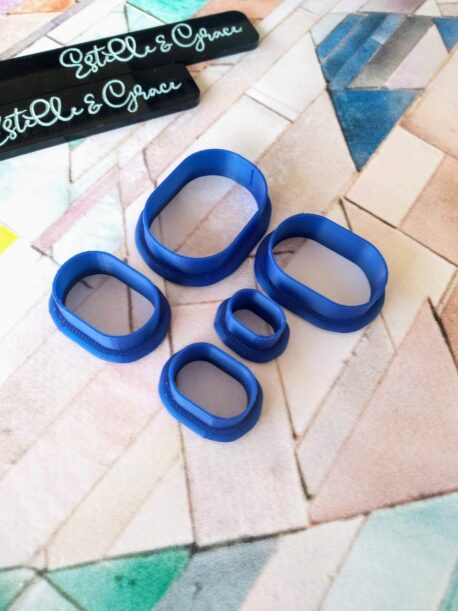 Boxy Oval Polymer Clay Cutters