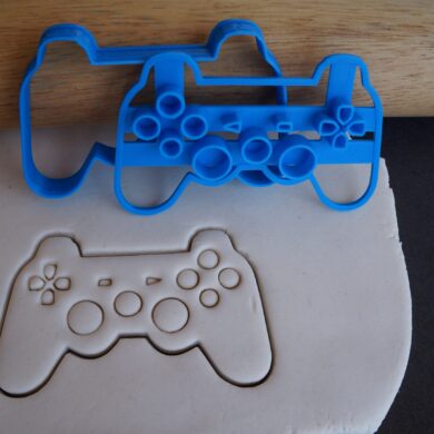 Playstation fondant cookie embosser cutter