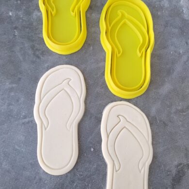 Thongs Cookie Fondant Stamp Embosser and Cutter