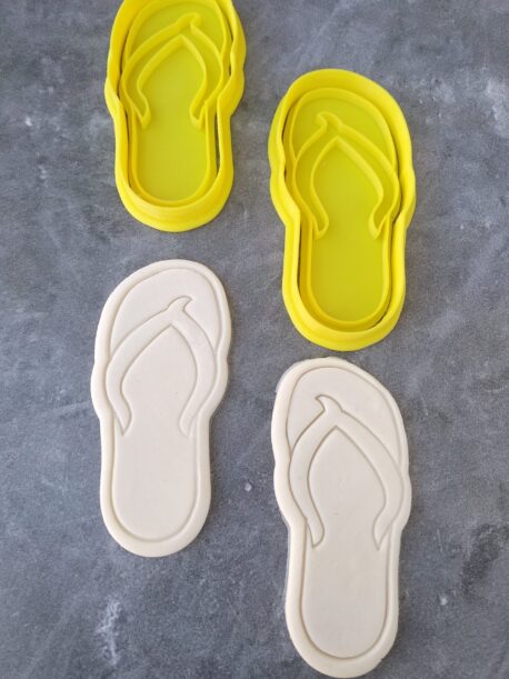 Thongs Cookie Fondant Stamp Embosser and Cutter