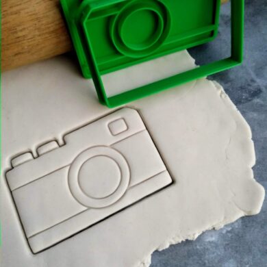 Camera / Retro Photography Cookie Fondant Embosser Stamp & Cutter
