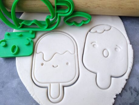 Popsicle / Pop Stick / Icecream Cookie Fondant Stamp Embosser and Cutter