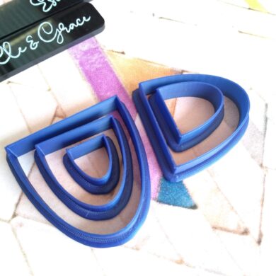 half ovals polymer clay cutters