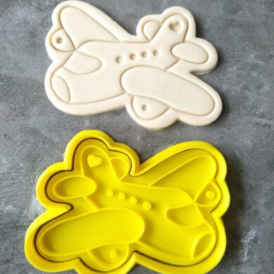 Cute Plane / Airplane Cookie Cutter / 747 Plane Fondant Stamp Embosser and Cookie Cutter