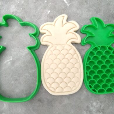 Pineapple Cookie Cutter and Fondant Stamp Embosser