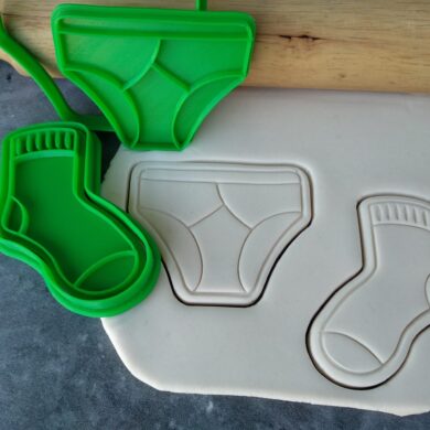 Socks and Jocks Cookie Fondant Embosser Imprint Stamp and Cutter Fathers Day