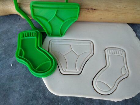 Socks and Jocks Cookie Fondant Embosser Imprint Stamp and Cutter Fathers Day