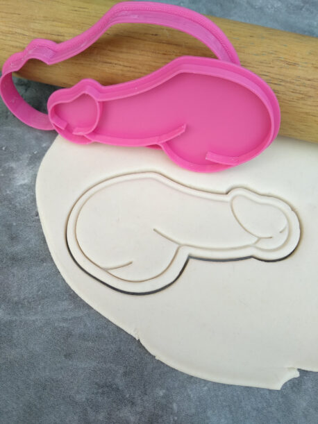 Penis Cookie Cutter and Fondant Embosser Imprint Stamp