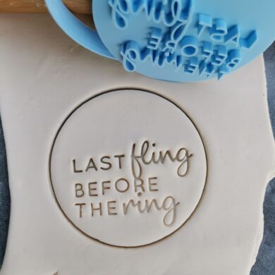 DIY Last fling before the Ring Cookie Fondant Imprint Stamp and Cookie Cutter Hens Party Hens Day