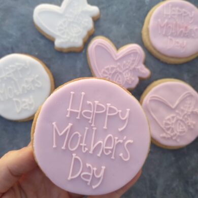 Happy Mothers Day Fondant Stamp with Raised Detail