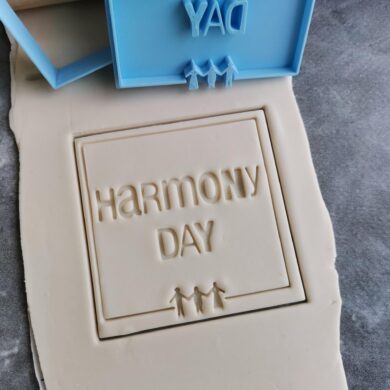 Harmony Day Cookie Cutter and Fondant Embosser Imprint Stamp