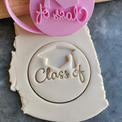 DIY Class of Blank with Graduation Hat Teachers Gift Fondant Embosser Stamps and Cutter
