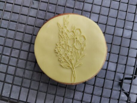 Bunch of Flowers Floral Fondant Cookie Stamp with Raised Detail