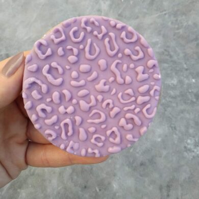 Leopard Print Pattern Fondant Cookie Stamp with Raised Detail POP Stamp Debosser Outboss