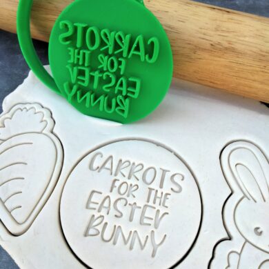 Carrots for the Easter Bunny Cookie Fondant Stamp Embosser and Cookie Cutter